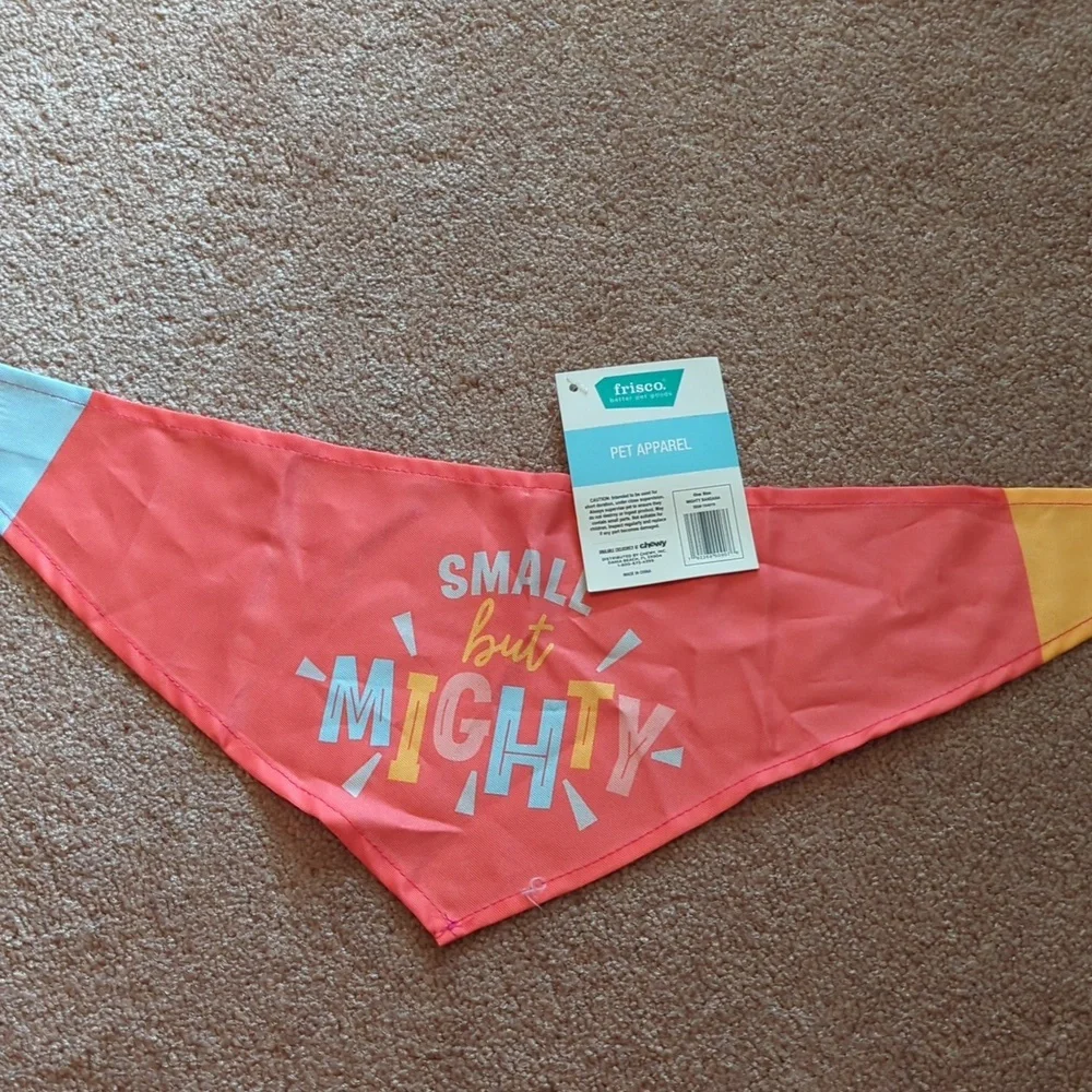 Chewy Coral and Blue Dogs Bandana Bib Sale